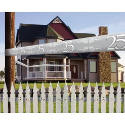 Absperrband Jubiläum 25, silber, 15 m