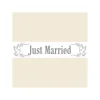 Absperrband Just Married, 7,5 cm x 15 m