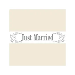 Absperrband Just Married, 7,5 cm x 15 m
