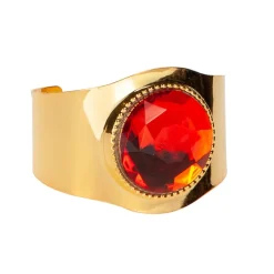 Armreif, gold mit Rubin