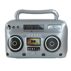 Aufblasbarer 80er Radio, 50 cm