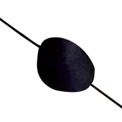 Augenklappe aus Satin, schwarz, 12er