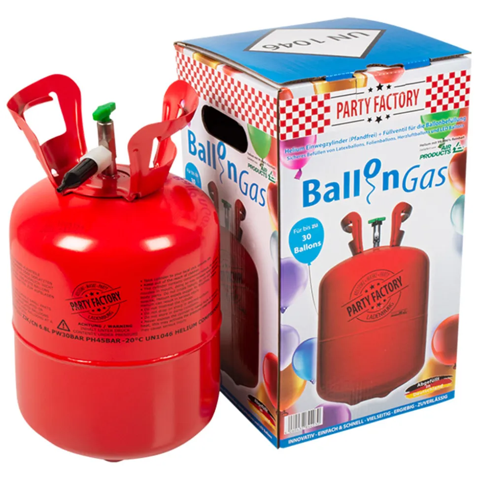 Ballongas Helium-Flasche für 30 Ballons
