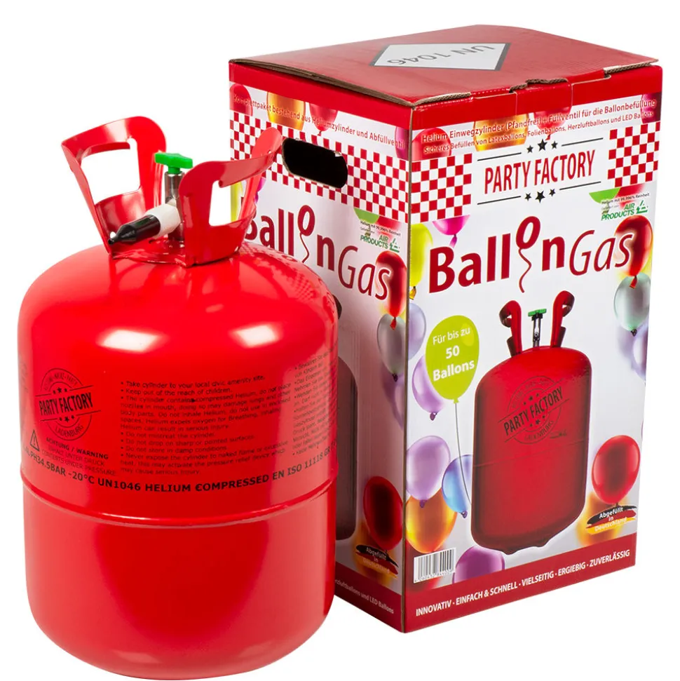 Ballongas Helium-Flasche für 50 Ballons