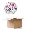 Ballongrüsse Happy Birthday Banner Konfetti, 1 Ballon