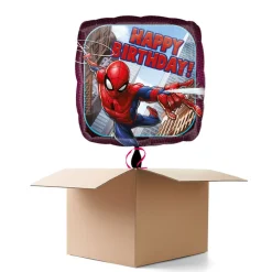 Ballongrüsse Happy-Birthday / Herzlichen Glückwunsch Spiderman, 1 Ballon