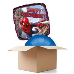 Ballongrüsse Happy-Birthday / Herzlichen Glückwunsch Spiderman, 2 Ballons