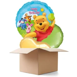 Ballongrüsse Happy-Birthday / Herzlichen Glückwunsch Winnie the Pooh, 3 Ballons