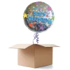 Ballongrüsse Happy Birthday, Konfetti, 1 Ballon