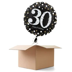 Ballongrüsse H-Birthday, Sparkling 30, 1 Ballon
