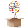 Ballongrüsse HERZLICHEN GLÜCKWUNSCH, 1 Ballon