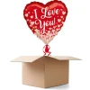 Ballongrüsse I Love You Herzen, 1 Ballon