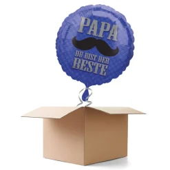 Ballongrüsse PAPA DU BIST DER BESTE, 1 Ballon
