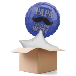 Ballongrüsse PAPA DU BIST DER BESTE, 2 Ballons