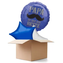 Ballongrüsse PAPA DU BIST DER BESTE, 3 Ballons