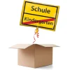 Ballongrüsse Schild Schulanfang XL, 1 Ballon