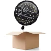 Ballongrüsse Sparkle Black, 1 Ballon