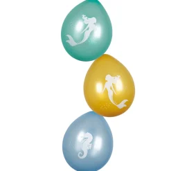 Ballons Meerjungfrau, 6 Stück, Ø 25 cm