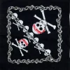 Bandana Pirat, mit Totenköpfen, 55x55 cm