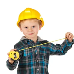 Bauarbeiterhelm für Kinder, Hartplastik, gelb