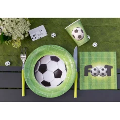 Becher Fussball, Grün, Ø 7.8 x 9.7 cm / 27cl, 10 Stück