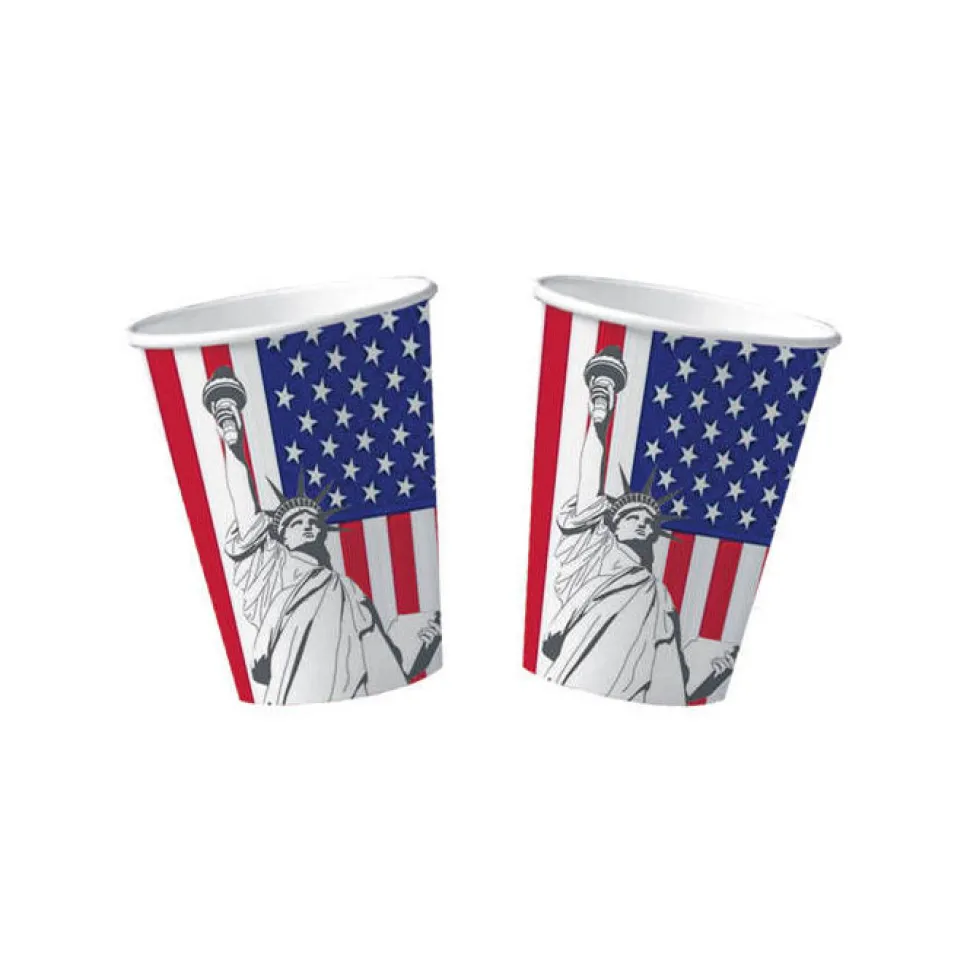 Becher, recycelbar aus Pappe, USA 10 Stk. 0,2 ltr.