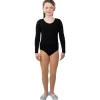 Body, schwarz, 4/4-arm, Größe 104/110, Elastisch