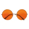 Brille 70er Jahre mit orangefarbenen Gläsern