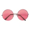 Brille 70er Jahre mit pinkfarbenen Gläsern