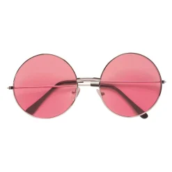 Brille 70er Jahre mit pinkfarbenen Gläsern