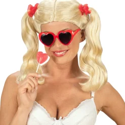 Brille Herzform mit dunklen Gläsern