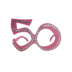 Brille 50 pink mit Brillies