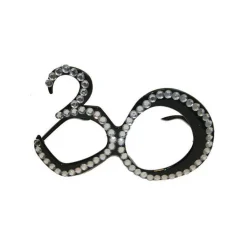 Brille 30 schwarz mit Brillies