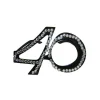 Brille 40 schwarz mit Brillies