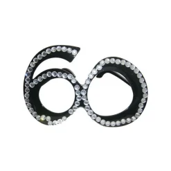 Brille 60 schwarz mit Brillies