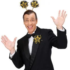 Brosche Happy New Year, gold