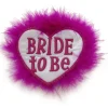 Button Bride to Be, Herzform mit Marabou