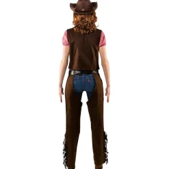 Damen-Chaps Wildlederoptik, braun, Gr. 36-38