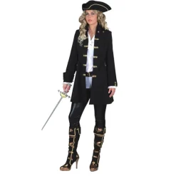 Damen-Jacke Piratin de Luxe, schwarz, Gr. 36