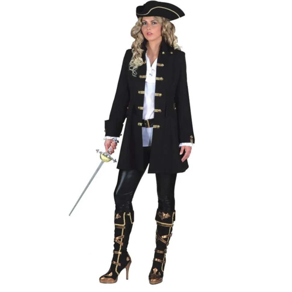 Damen-Jacke Piratin de Luxe, schwarz, Gr. 36