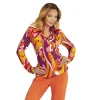 Damen-Kostüm Bluse Orchideen, Gr. S-M