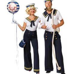Damen-Kostüm Hose Matrosin Gr. 34-36
