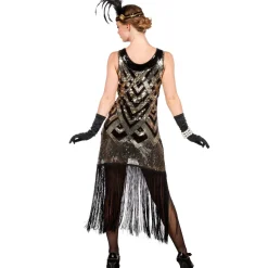 Damen-Kostüm Kleid Charleston Glanz, Gr. S-M