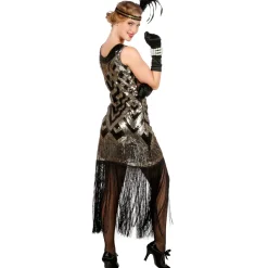 Damen-Kostüm Kleid Charleston Glanz, Gr. S-M