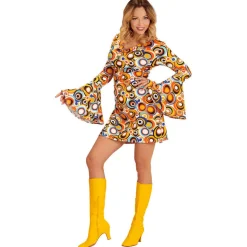 Damen-Kostüm Kleid Groovy, Bubbles, Gr. S