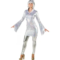 Damen-Kostüm Mond-Kleid irisierend, Gr. 34-36