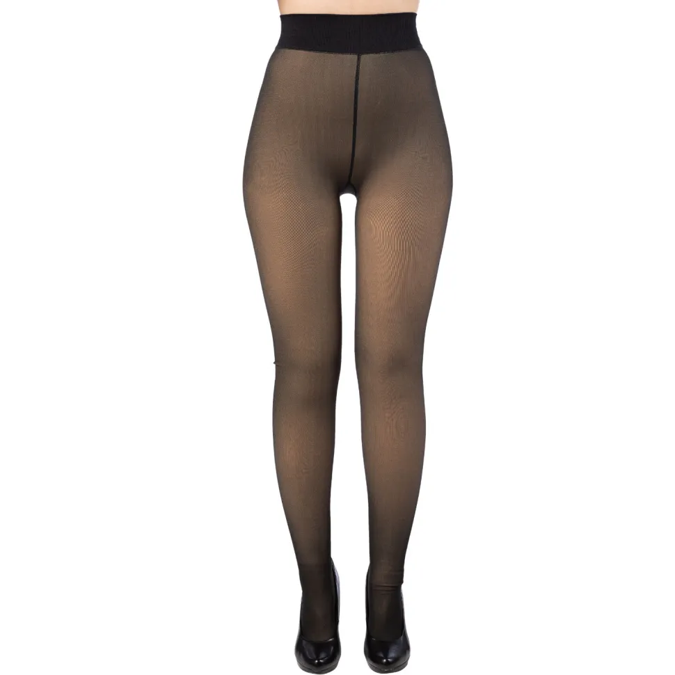 Damen-Thermostrumpfhose, schwarz, Gr. S-L