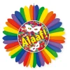 Deko-Fächer Karneval Alaaf, ø 60 cm, schwer entflammbar