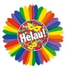 Deko-Fächer Karneval Helau, ø 60 cm, schwer entflammbar