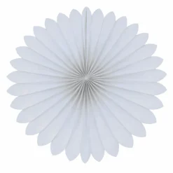 Deko-Fächer / Rosette, ø 35 cm, schwer entflammbar, Weiß